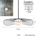 Minka Lavery Langley 24" 1 Light Pendant - 140-899 9