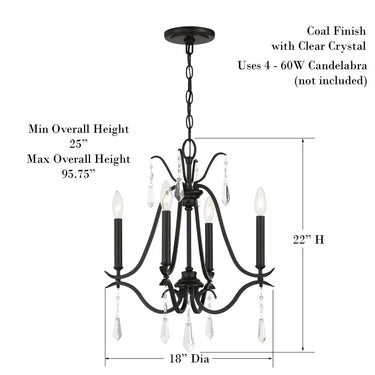 Minka Lavery Laurel Estate 4 Light Chandelier - 4444 4