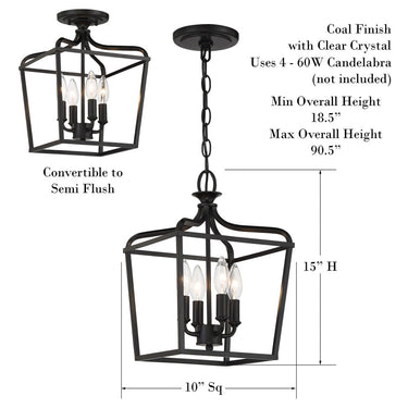 Minka Lavery Laurel Estate 4 Light Pendant - 4445 8