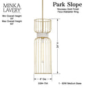 Minka Lavery Park Slope 1Lt Mini Pendant - 3392-754 4
