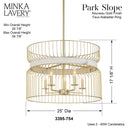 Minka Lavery Park Slope 5Lt Pendant - 3395-754 2