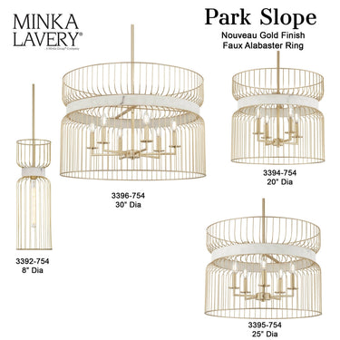 Minka Lavery Park Slope 5Lt Pendant - 3395-754 3