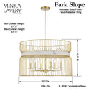 Minka Lavery Park Slope 6Lt Pendant - 3396-754 5