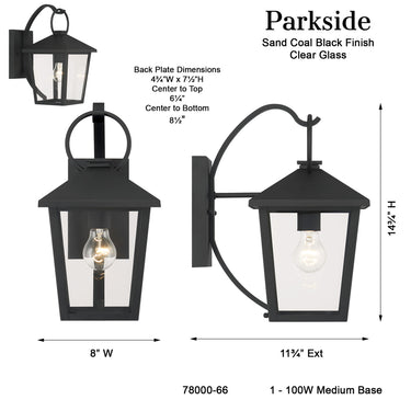 Minka Lavery Parkside 14.75" High 1 Light Outdoor Wall Sconce - 78000-66 4