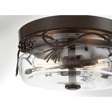 Minka Lavery Ponderosa Ridge 2 Light Flush Mount - 2759-694 2