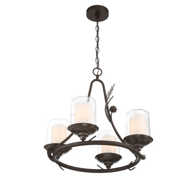 Minka Lavery Ponderosa Ridge 4 Light Outdoor Chandelier - 2754-694 2