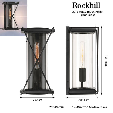 Minka Lavery Rockhill 15.75" High 1 Light Outdoor Sconce - 77600-899 7
