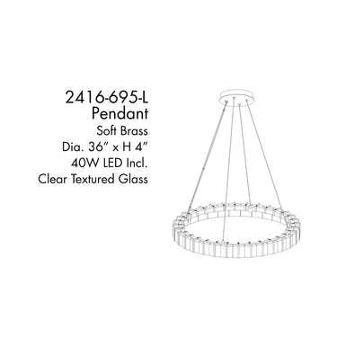 Minka Lavery Sevryn LED Pendant - 2416-695-L 5