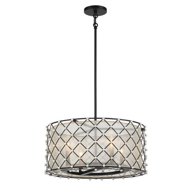 Minka Lavery Sheer Elegance 4 Light Semi Flush/Pendant - 2864-66A 2