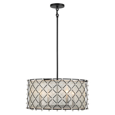 Minka Lavery Sheer Elegance 4 Light Semi Flush/Pendant - 2864-66A 