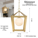 Minka Lavery Shimmer 13" 1 Light Pendant - 3784-732 6