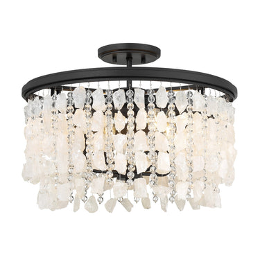 Minka Lavery Shimmering Elegance 4 Light Semi Flush - 6703-66 1