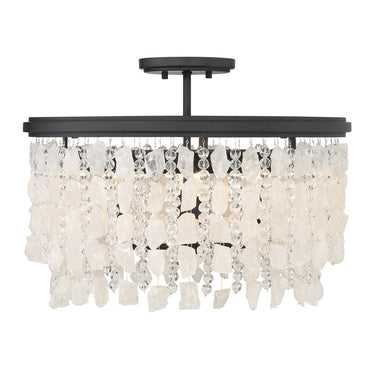 Minka Lavery Shimmering Elegance 4 Light Semi Flush - 6703-66 