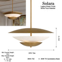 Minka Lavery Solara 23.75" 4 Light Pendant - 3944-732 6