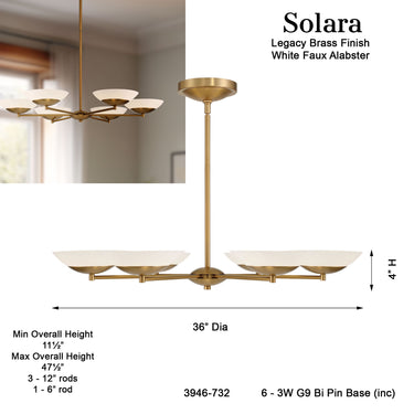 Minka Lavery Solara 36" LED Chandelier - 3946-732 7