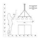Minka Lavery Sommersby 46" 4 Light Island Light - 5717-876 7