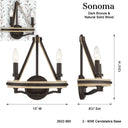 Minka Lavery Sonoma 13.5" High 2 Light Wall Sconce - 2622-860 5