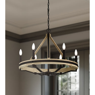 Minka Lavery Sonoma 26.25" 6 Light Chandelier - 2626-860 5