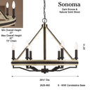 Minka Lavery Sonoma 26.25" 6 Light Chandelier - 2626-860 6