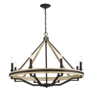 Minka Lavery Sonoma 34" 8 Light Chandelier - 2628-860 1