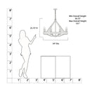 Minka Lavery Sonoma 34" 8 Light Chandelier - 2628-860 8