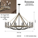 Minka Lavery Sonoma 47.75" 12 Light Chandelier - 2629-860 6