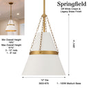 Minka Lavery Springfield 12" 1 Light Pendant - 3933 27
