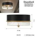 Minka Lavery Stamford 15" 3 Light Flush Mount - 1905-876 4