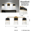 Minka Lavery Stamford 24" 3 Light Vanity Light - 1903-876 8