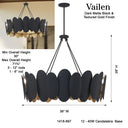 Minka Lavery Vailen 36" 12 Light Pendant - 1418-897 6