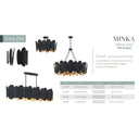 Minka Lavery Vailen 36" 12 Light Pendant - 1418-897 8