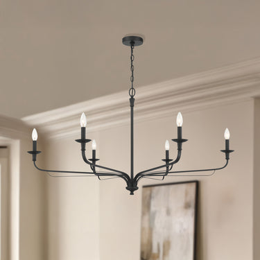 Minka Lavery Velena 47.25" 6 Light Chandelier - 3826-899 6