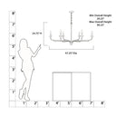 Minka Lavery Velena 47.25" 6 Light Chandelier - 3826-899 8