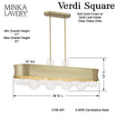 Minka Lavery Verdi Square 6 Light Island - 5196-697 5