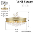 Minka Lavery Verdi Square 8 Light Pendant & Semi Flush - 5198-697 7