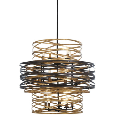 Minka Lavery Vortic Flow 18 Lts 3 Tier Chandelier - 4679-111 
