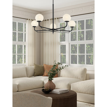 Minka Lavery Whitehall 38" 5 Light Chandelier - 3795 5