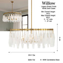 Minka Lavery Willow 35.25" 6 Light Pendant - 3626-732 8