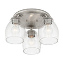 Minka Lavery Winsley 3 Light Flush Mount Fixture In Metal - 2438 2