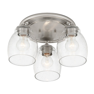 Minka Lavery Winsley 3 Light Flush Mount Fixture In Metal - 2438 2