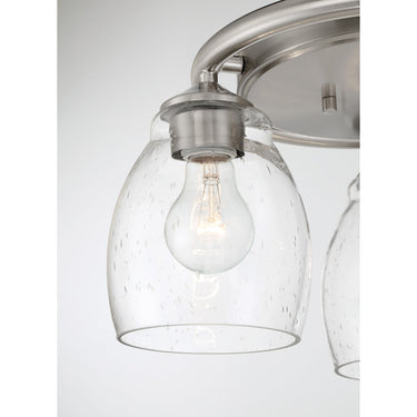 Minka Lavery Winsley 3 Light Flush Mount Fixture In Metal - 2438 3