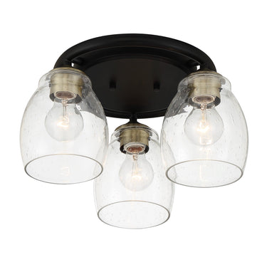 Minka Lavery Winsley 3 Light Flush Mount Fixture In Metal - 2438 6