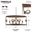 Minka Lavery Yorkville 6 Light Pendant - 2696-115 5