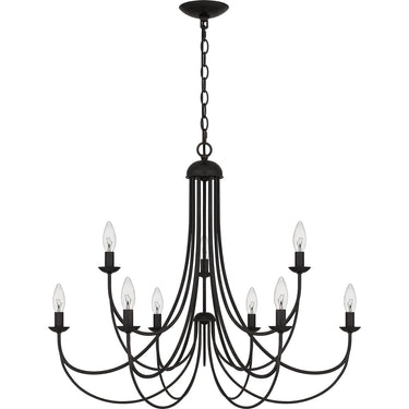 Mirren 9 Light Chandelier in Imperial Bronze 4