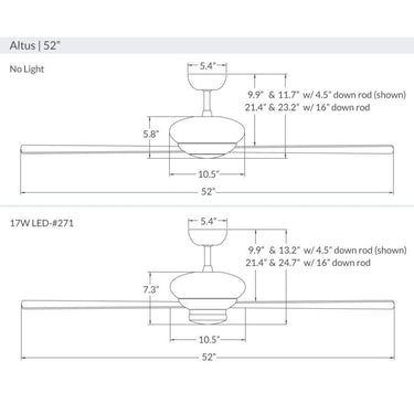 Modern Fan ALT-52-NL Altus 52" Fan 22