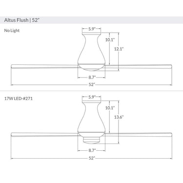 Modern Fan ALT-FM-52-NL Altus Flush 52" Fan 9