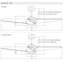 Modern Fan AMB-56-NL Ambit DC 56" Fan No Light 45