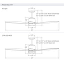 Modern Fan ARB-54-870 Arbor DC 54" Fan w/ Light 24