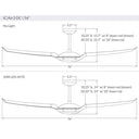 Modern Fan IC3-56-NL IC/Air 3 Blade DC 56" Fan No Light 27