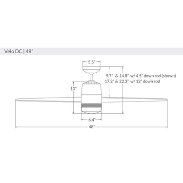 Modern Fan VEL-48-NL Velo DC 48" Fan 30